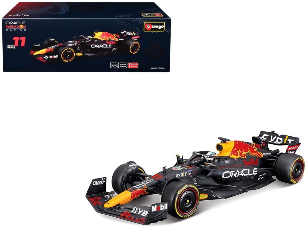 Red Bull Racing RB18 #11 Sergio Perez “Oracle” Winner Formula One F1 “Constructor’s Champion” (2022) 1/24 Diecast Model Car by Bburago