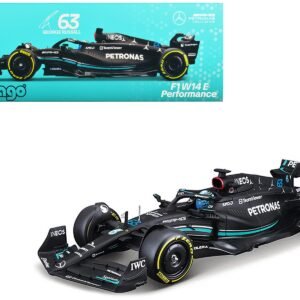 Mercedes-AMG F1 W14 E Performance #63 George Russell "Petronas" Formula One F1 "World Championship" (2023) 1/24 Diecast Model Car by Bburago