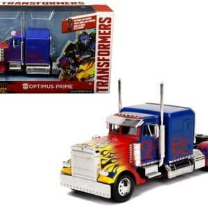 Optimus Prime Truck with Robot on Chassis from "Transformers" Movie "Hollywood Rides" Series Diecast Model by Jada