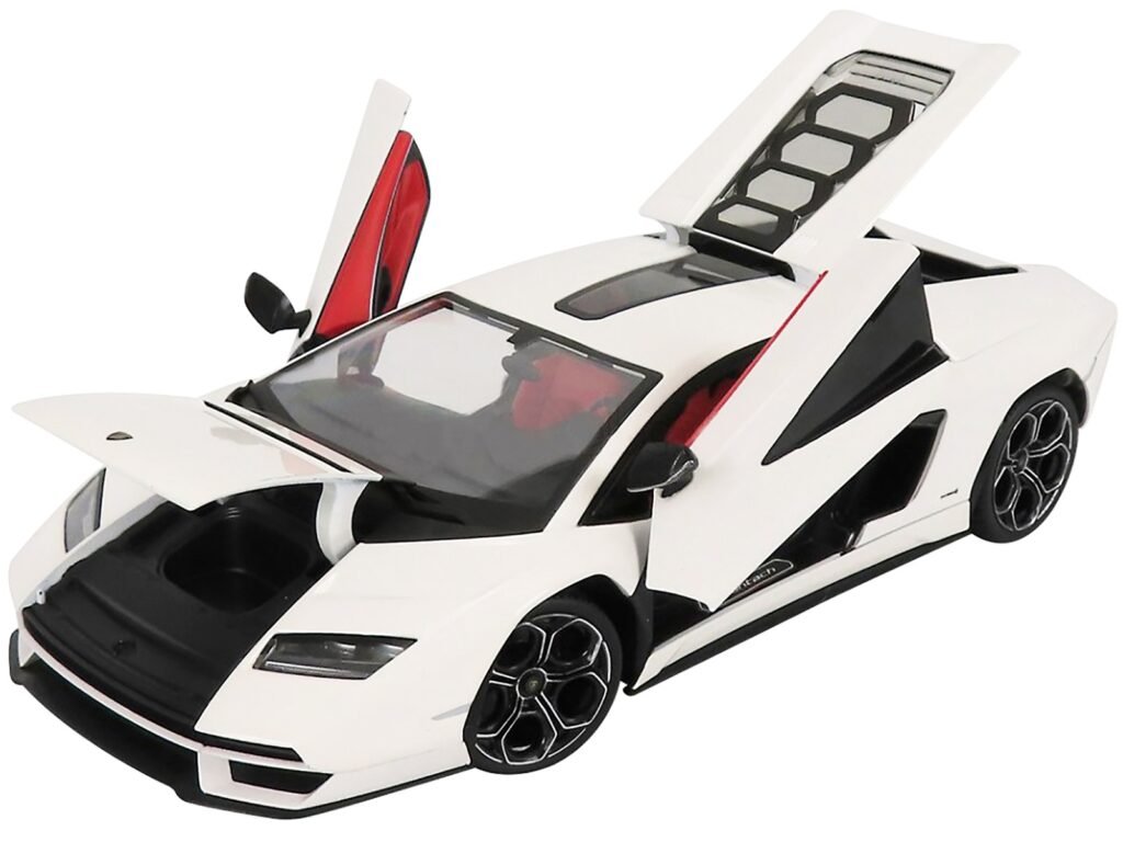 Lamborghini Countach LPI 800-4 White with Black Accents and Red Interior “Special Edition” 1/18 Diecast Model Car by Maisto