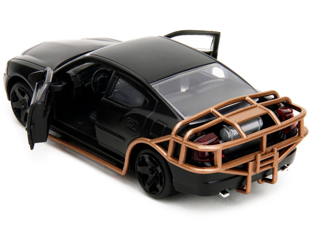 2006 Dodge Charger Matt Black with Outer Cage “Fast & Furious” Series 1/32 Diecast Model Car by Jada