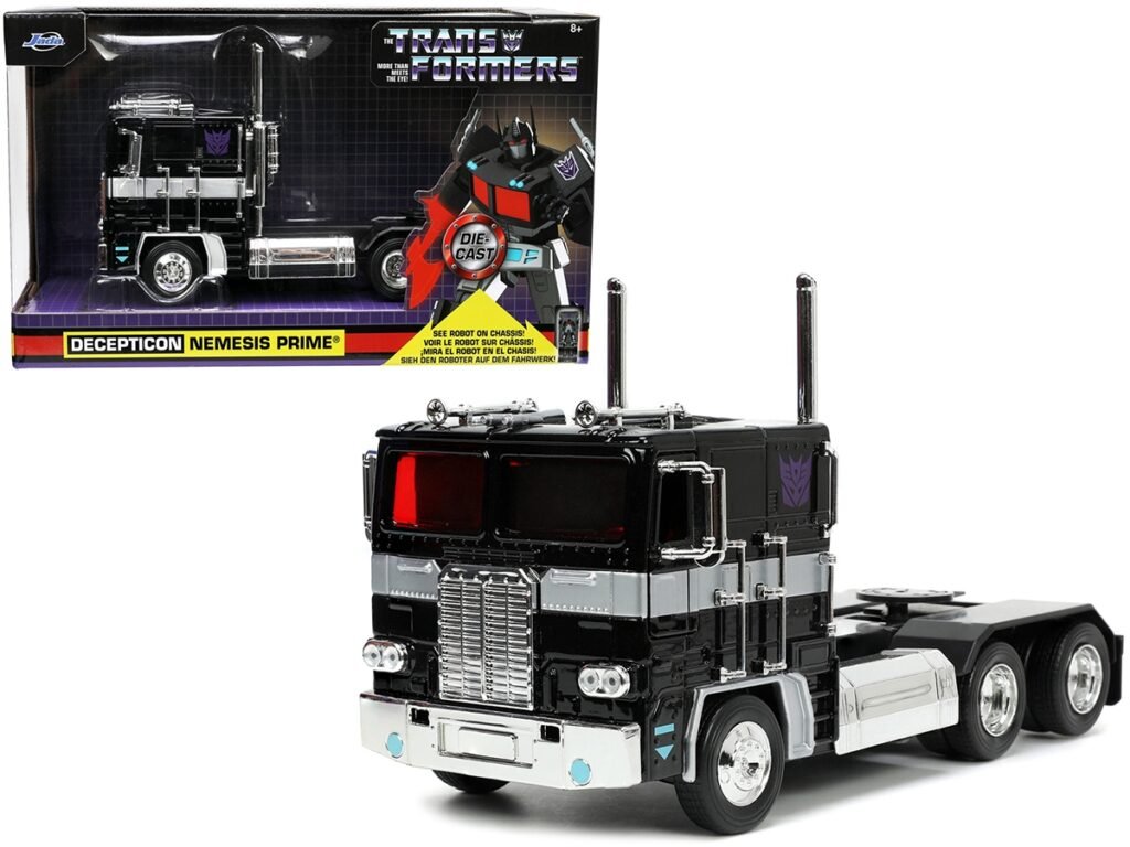 Decepticon Nemesis Prime with Robot on Chassis “Transformers” TV Series “Hollywood Rides” Series 1/24 Diecast Model by Jada