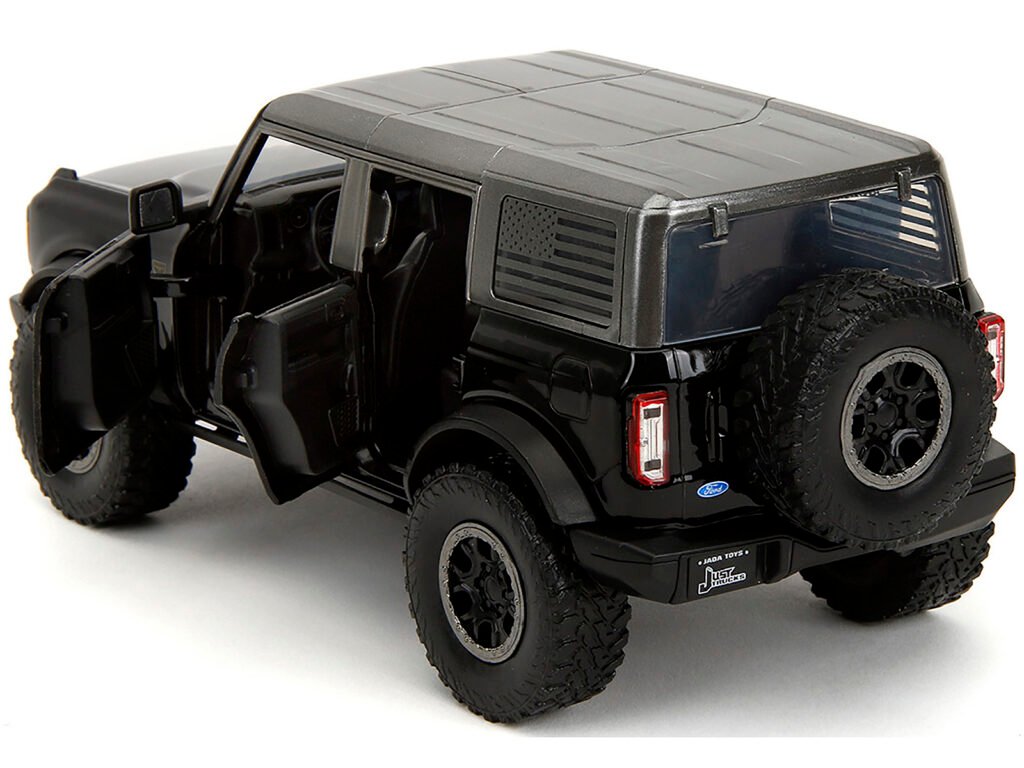 2021 Ford Bronco Badlands Black “Rigid” with Extra Wheels “Just Trucks” Series 1/24 Diecast Model Car by Jada