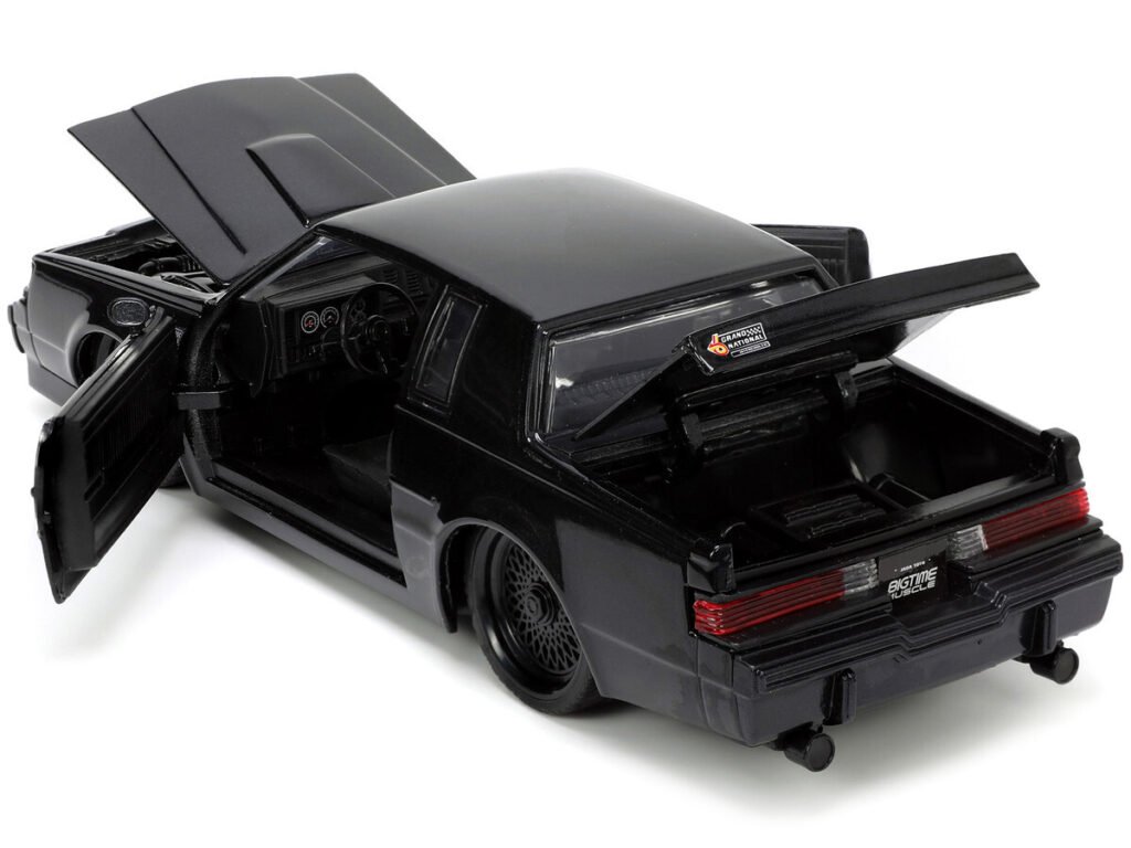 1987 Buick Grand National Black Metallic “Blackbird” “Bigtime Muscle” Series 1/24 Diecast Model Car by Jada
