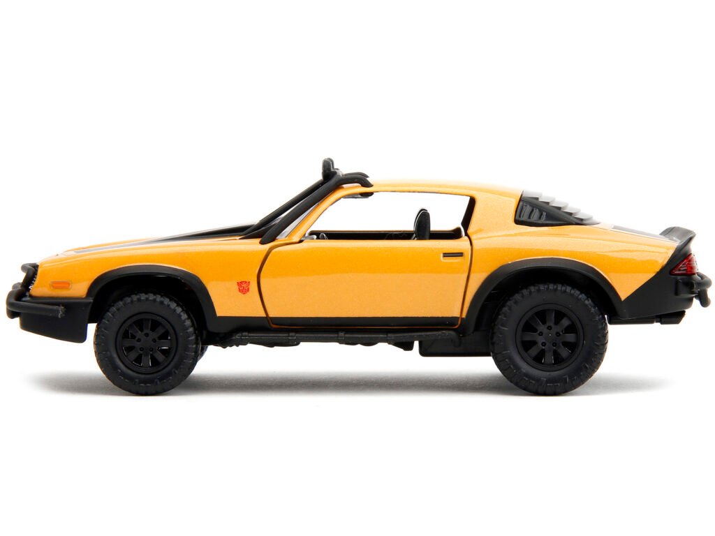 1977 Chevrolet Camaro Off-Road Version Yellow Metallic with Black Stripes “Transformers: Rise of the Beasts” (2023) Movie “Hollywood Rides” Series 1/32 Diecast Model Car by Jada