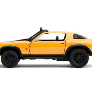 1977 Chevrolet Camaro Off-Road Version Yellow Metallic with Black Stripes "Transformers: Rise of the Beasts" (2023) Movie "Hollywood Rides" Series 1/32 Diecast Model Car by Jada