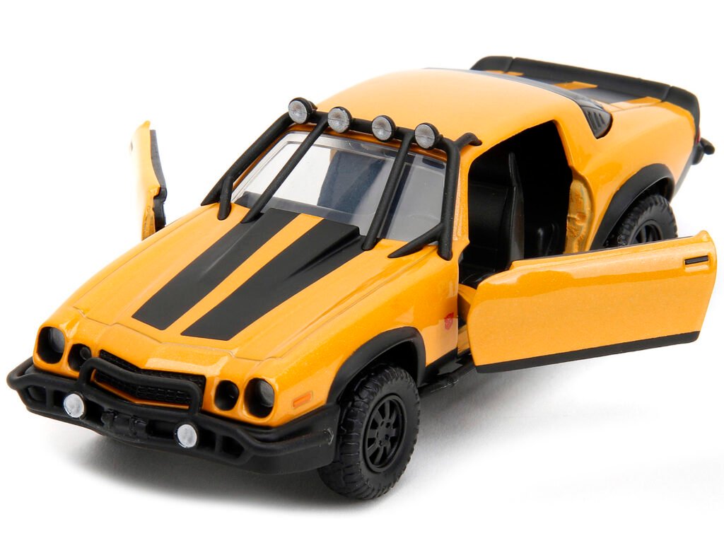 1977 Chevrolet Camaro Off-Road Version Yellow Metallic with Black Stripes “Transformers: Rise of the Beasts” (2023) Movie “Hollywood Rides” Series 1/32 Diecast Model Car by Jada