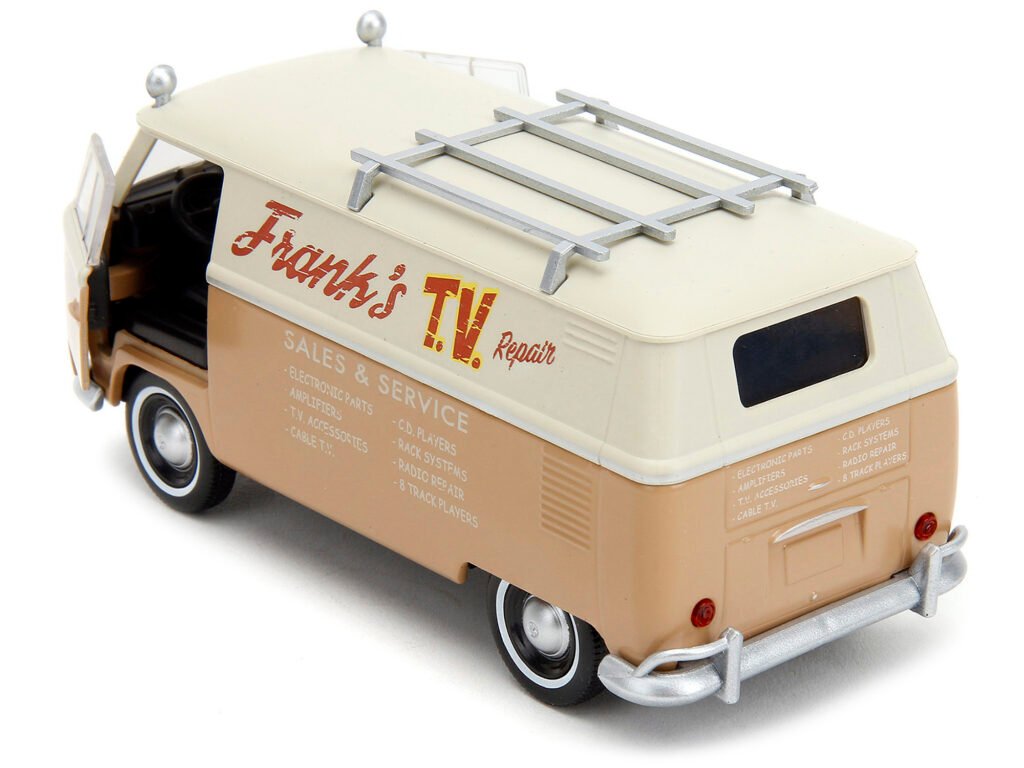 Volkswagen Bus “WheelJack” Tan and Beige “Frank’s TV Repair” “Transformers: Rise of the Beasts” (2023) Movie “Hollywood Rides” Series 1/32 Diecast Model Car by Jada