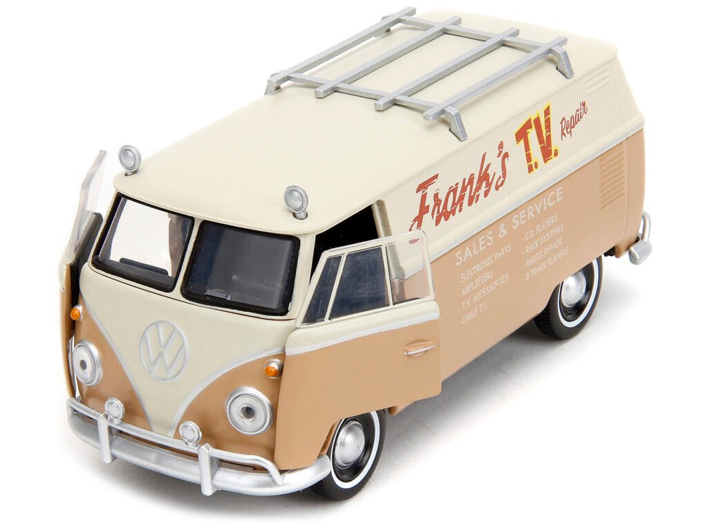 Volkswagen Bus “WheelJack” Tan and Beige “Frank’s TV Repair” “Transformers: Rise of the Beasts” (2023) Movie “Hollywood Rides” Series 1/32 Diecast Model Car by Jada
