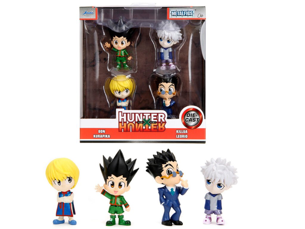 Set of 4 Diecast Figures “Hunter  Hunter” (2011-2014) TV Series “Metalfigs” Series Diecast Models by Jada