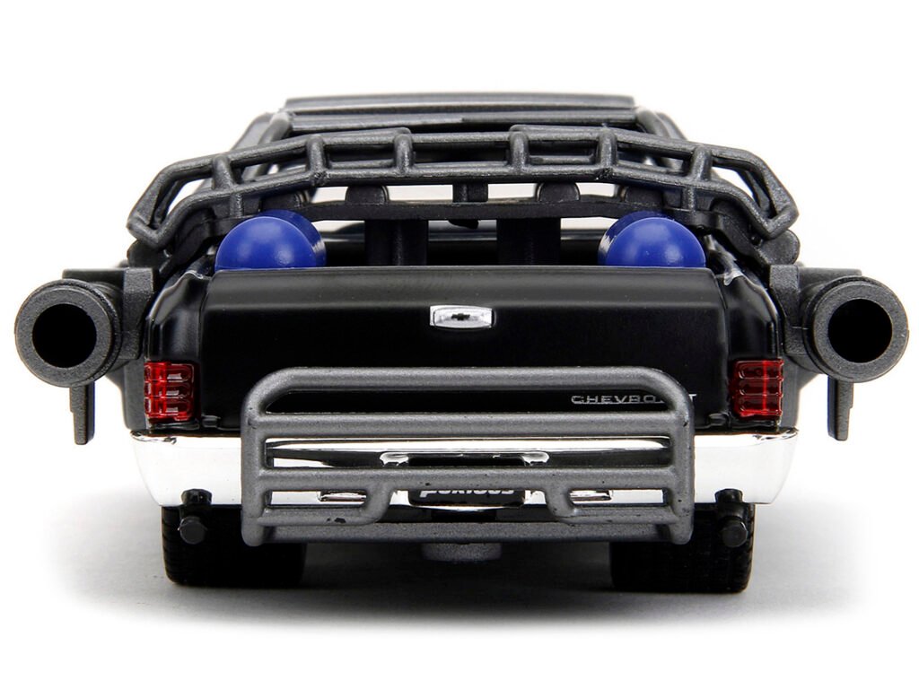1967 Chevrolet El Camino with Cannons Matt Black “Fast X” (2023) Movie “Fast & Furious” Series 1/32 Diecast Model Car by Jada