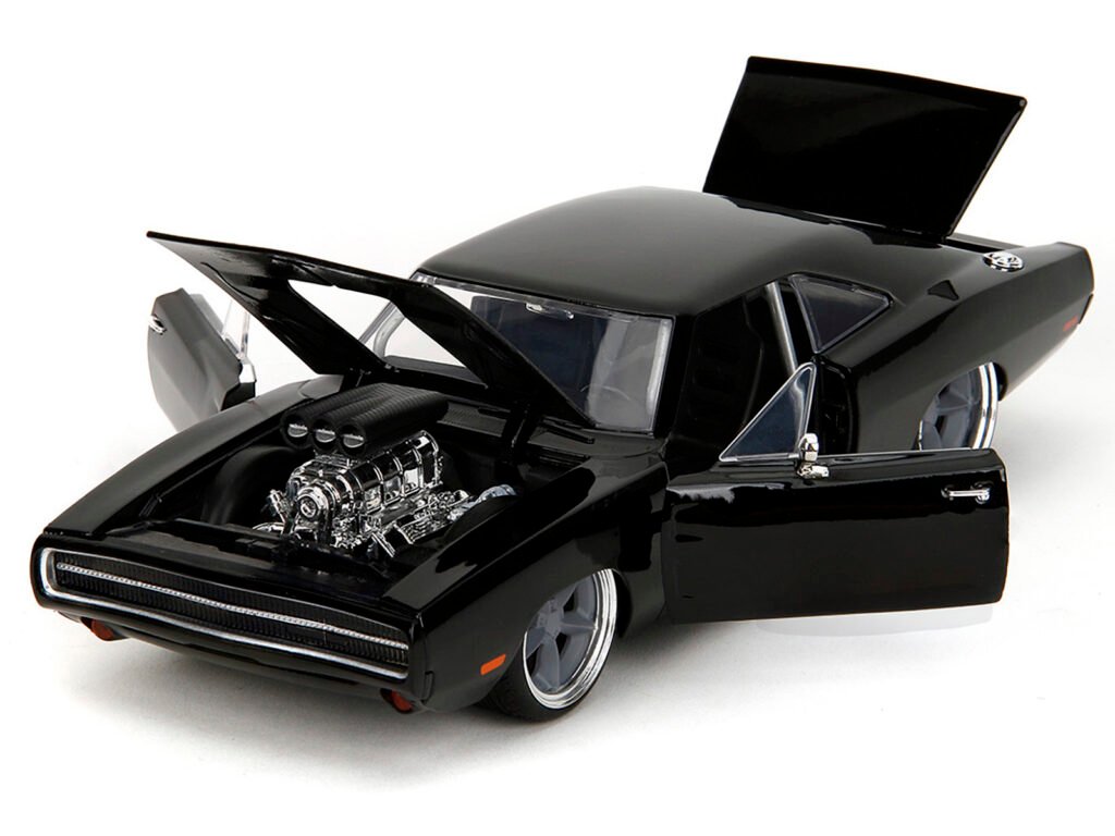 1970 Dodge Charger R/T Black “Fast X” (2023) Movie “Fast & Furious” Series 1/24 Diecast Model Car by Jada
