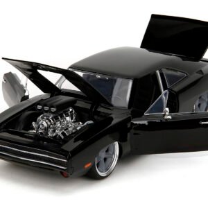1970 Dodge Charger R/T Black "Fast X" (2023) Movie "Fast & Furious" Series 1/24 Diecast Model Car by Jada