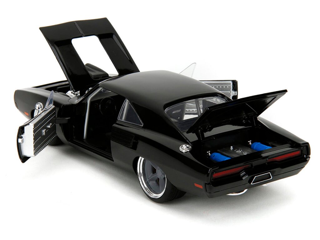 1970 Dodge Charger R/T Black “Fast X” (2023) Movie “Fast & Furious” Series 1/24 Diecast Model Car by Jada