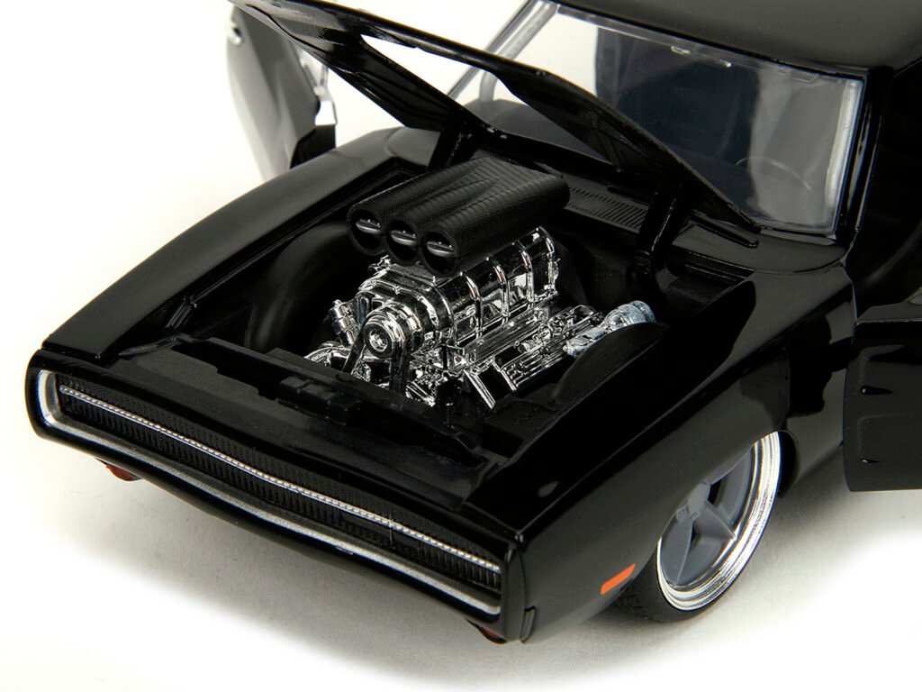 1970 Dodge Charger R/T Black “Fast X” (2023) Movie “Fast & Furious” Series 1/24 Diecast Model Car by Jada