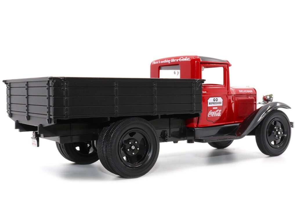 1931 Ford Model AA Pickup Truck Red and Black “Go Refreshed – Drink Coca-Cola” 1/24 Diecast Model Car by Motor City Classics