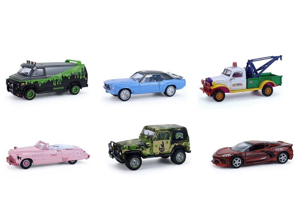 “Garbage Pail Kids” Series #8 Set of 6 pieces 1/64 Diecast Models by Greenlight