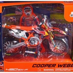 KTM 450 SX-F Motorcycle #2 Cooper Webb "Red Bull KTM Factory Racing" 1/12 Diecast Model by New Ray