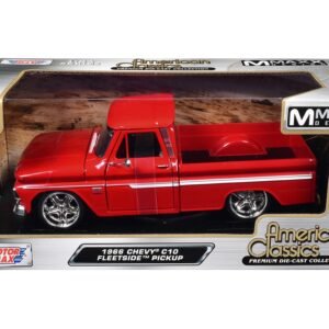 1966 Chevrolet C10 Fleetside Pickup Truck Red "Maxx Design" "American Classics" Series 1/24 Diecast Model Car by Motormax