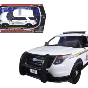 2015 Ford Police Interceptor Utility with Light Bar "RCMP Royal Canadian Mounted Police" White 1/24 Diecast Model Car by Motormax
