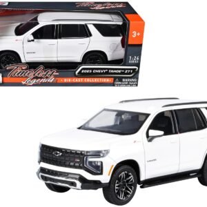 2025 Chevrolet Tahoe Z71 White "Timeless Legends" Series 1/24 Diecast Model Car by Motormax