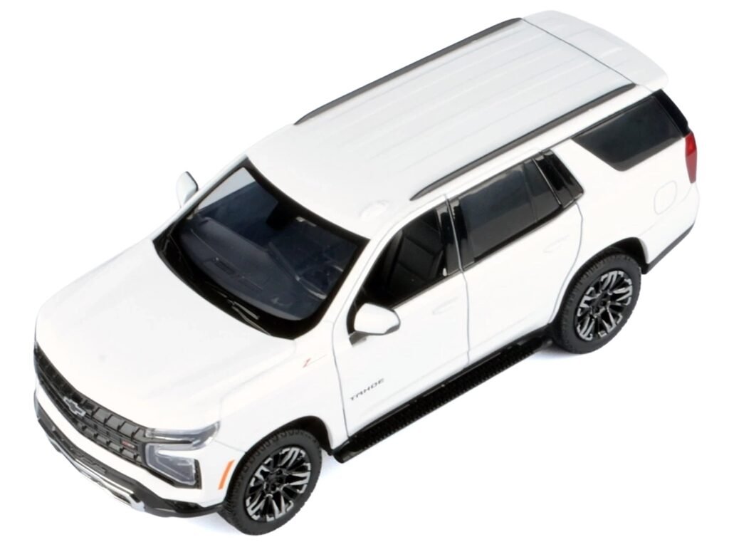 2025 Chevrolet Tahoe Z71 White “Timeless Legends” Series 1/24 Diecast Model Car by Motormax
