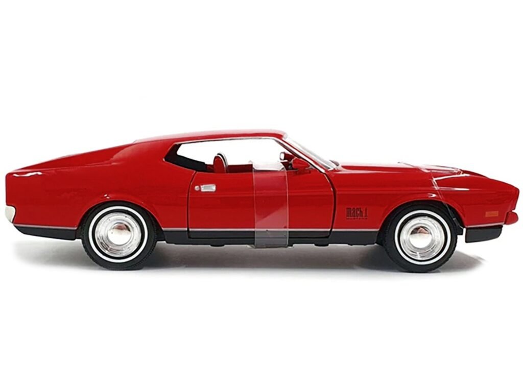 1971 Ford Mustang Mach 1 Red James Bond 007 “Diamonds are Forever” (1971) Movie “James Bond Collection” Series 1/24 Diecast Model Car by Motormax