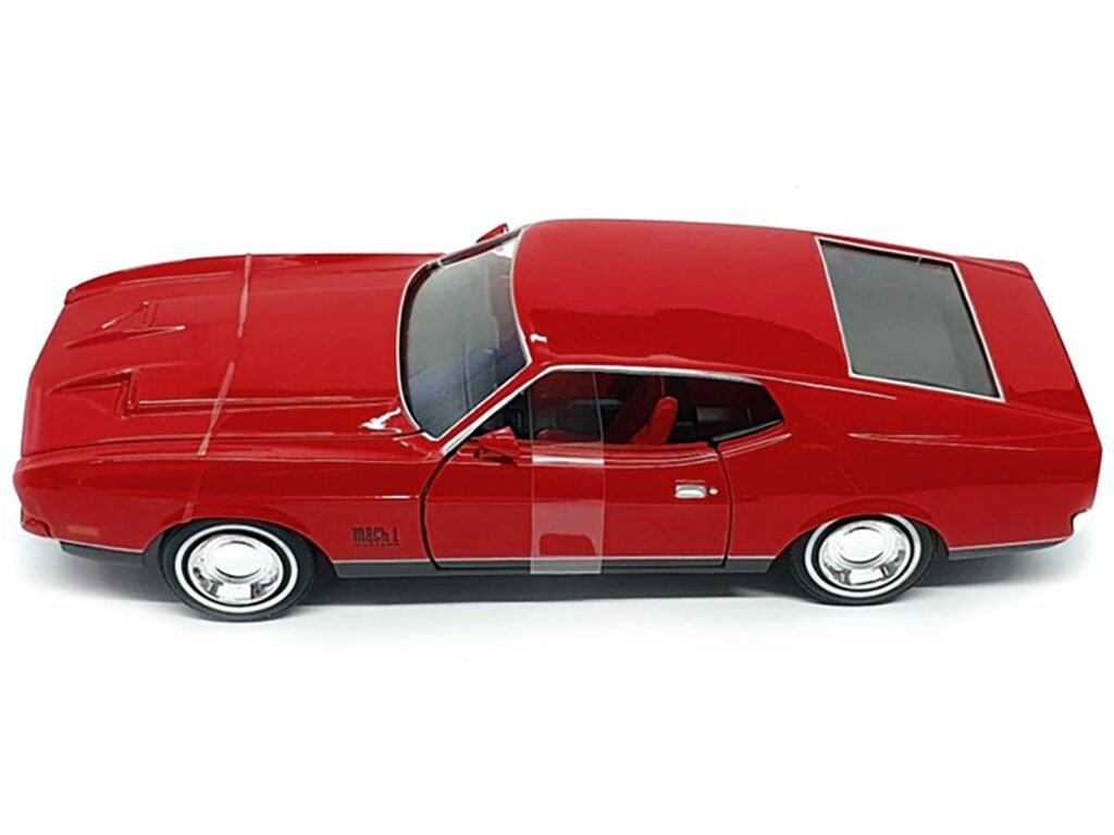 1971 Ford Mustang Mach 1 Red James Bond 007 “Diamonds are Forever” (1971) Movie “James Bond Collection” Series 1/24 Diecast Model Car by Motormax