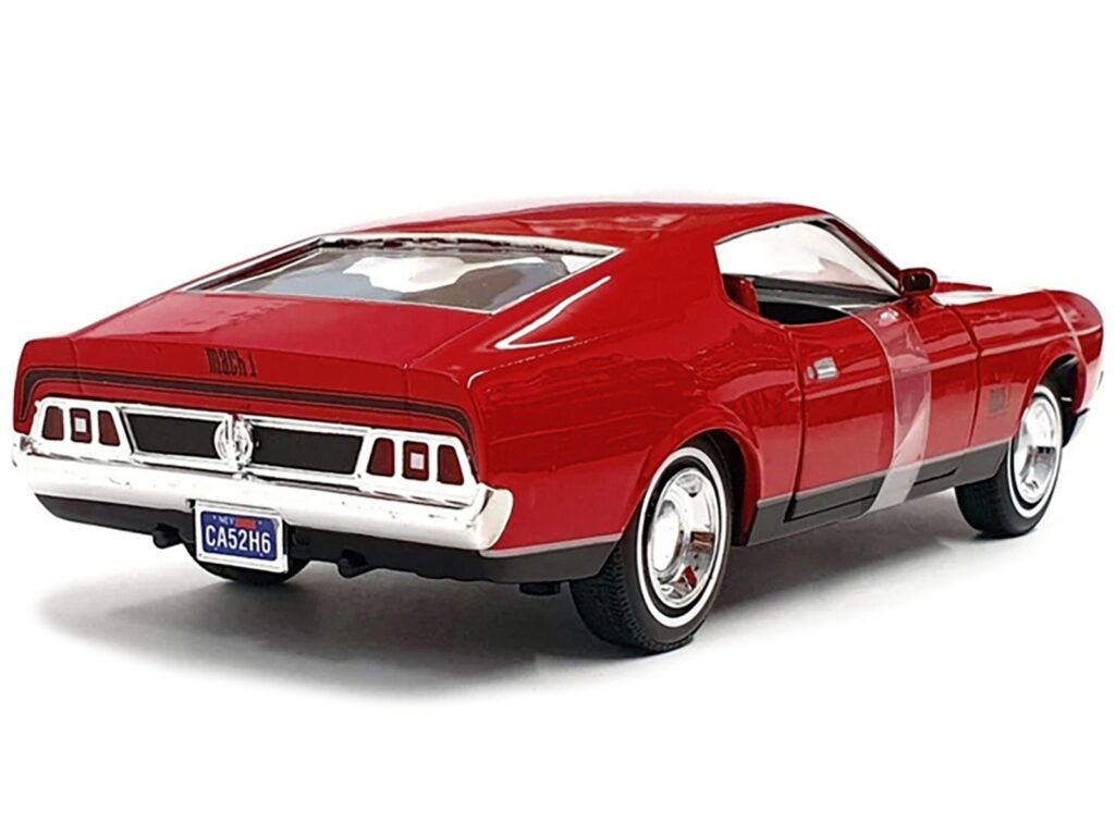 1971 Ford Mustang Mach 1 Red James Bond 007 “Diamonds are Forever” (1971) Movie “James Bond Collection” Series 1/24 Diecast Model Car by Motormax