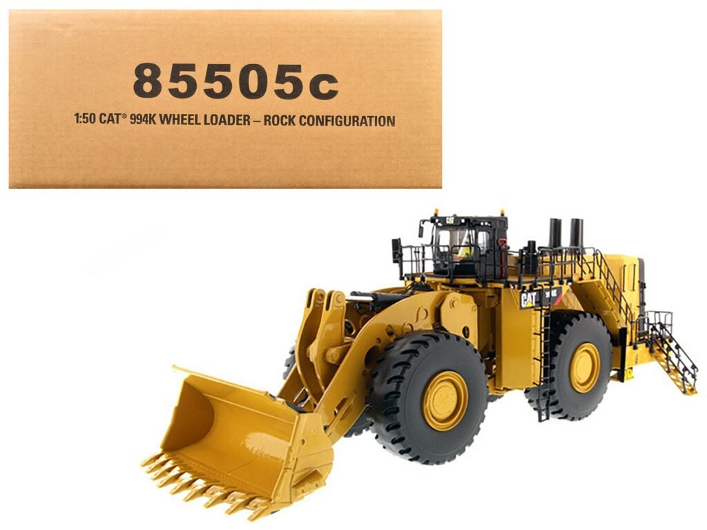 CAT Caterpillar 994K Wheel Loader with Rock Bucket and Operator “Core Classics” Series 1/50 Diecast Model  by Diecast Masters