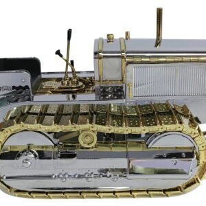 CAT Caterpillar Twenty Tractor "100th Anniversary" Chrome and Gold "Centennial Series" 1/16 Diecast Model by Diecast Masters