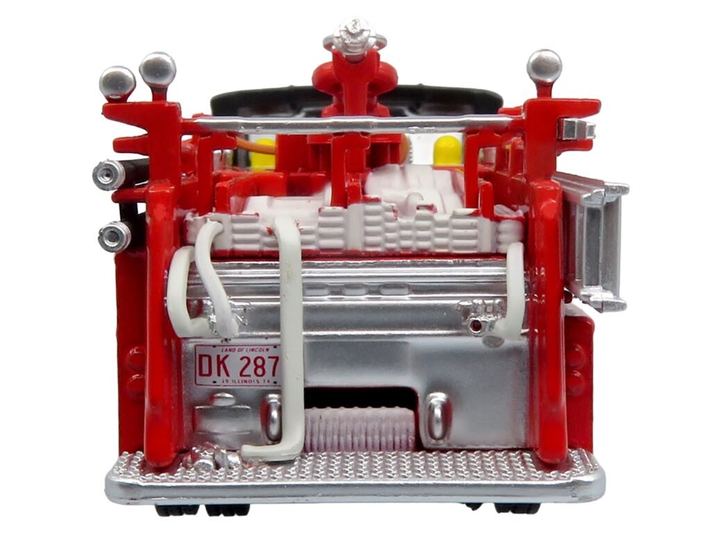 1974 Ward LaFrance Fire Engine “Chicago Fire Department – Engine 49” Red with Black Top “5 Alarm” Series Limited Edition 1/87 (HO) Diecast Model by Iconic Replicas