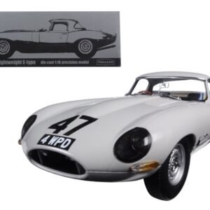 1963 Jaguar Lightweight E-Type #47 "Coombs 4 WPD" 1/18 Diecast Model Car by Paragon