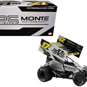 Winged Sprint Car #17 Cory Eliason "Devil Race Karts" Monte Motorsports (2025) 1/18 Diecast Model Car by ACME