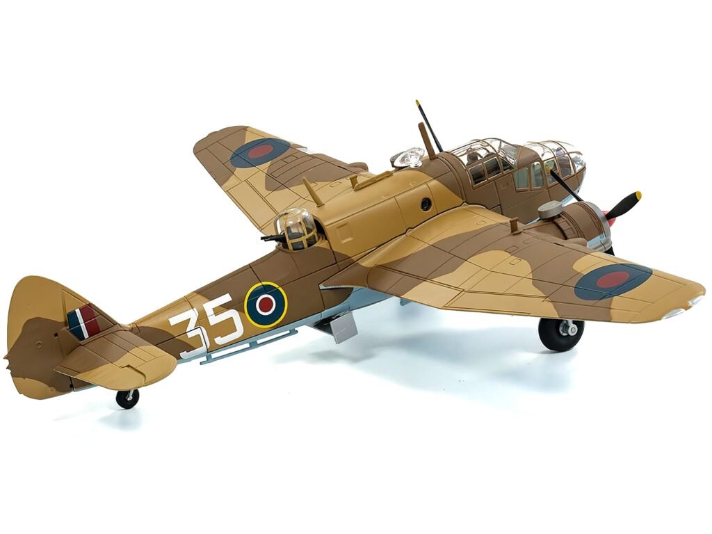Bristol Beaufort MkIa Bomber Aircraft “EK979 Middle East Check and Conversion Unit” (1944) British Royal Air Force “The Aviation Archive” Series 1/72 Diecast Model by Corgi