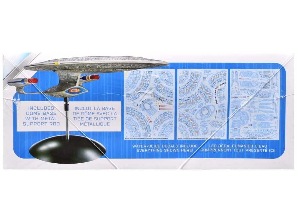 Skill 2 Model Kit U.S.S. Enterprise NCC-1701-D Space Ship “Star Trek: The Next Generation” (1987) TV Series 1/2500 Scale Model by AMT