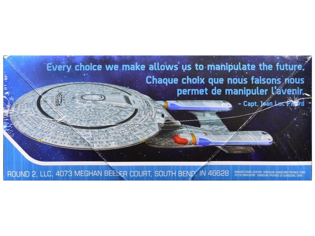 Skill 2 Model Kit U.S.S. Enterprise NCC-1701-D Space Ship “Star Trek: The Next Generation” (1987) TV Series 1/2500 Scale Model by AMT