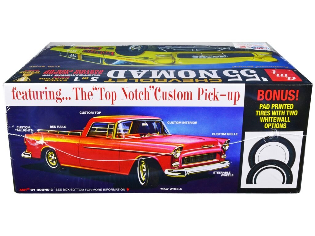 Skill 2 Model Kit 1955 Chevrolet Nomad 3-in-1 Kit “Trophy Series” 1/25 Scale Model by AMT
