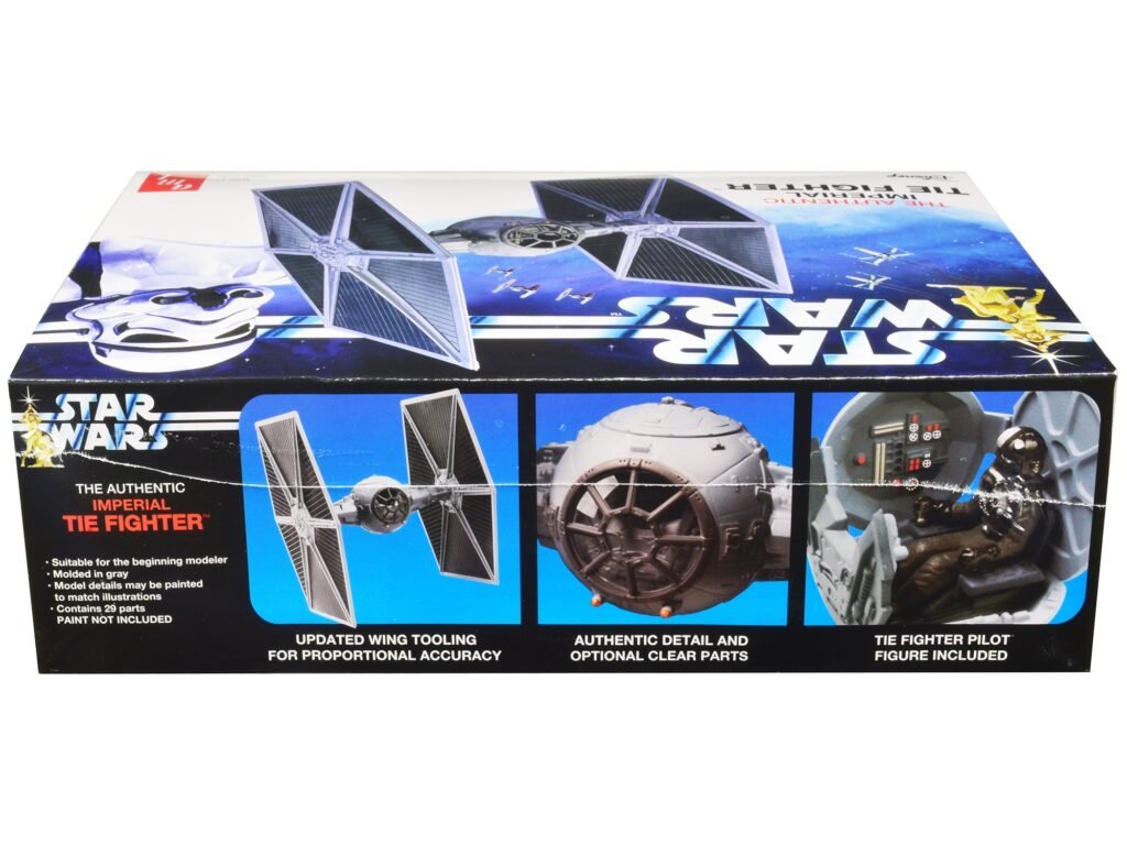 Skill 2 Model Kit Imperial Tie Fighter “Star Wars” (1977) Movie Model by AMT
