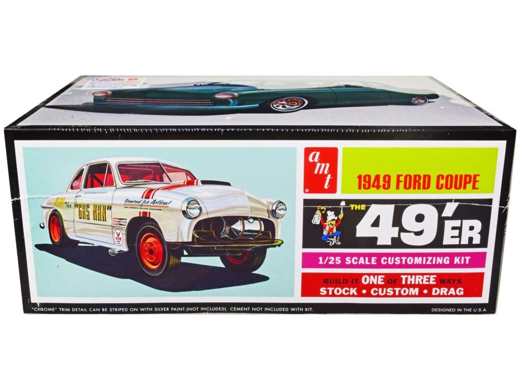 Skill 2 Model Kit 1949 Ford Coupe “The 49’er” 3-in-1 Kit 1/25 Scale Model by AMT