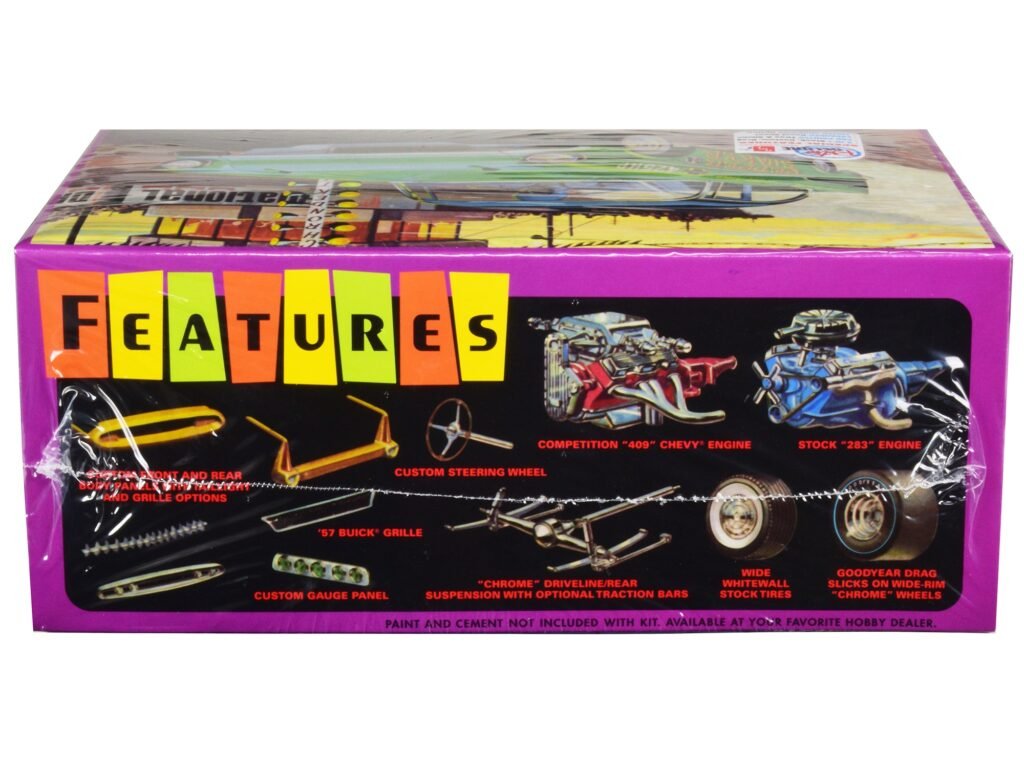 Skill 2 Model Kit 1957 Chevrolet Bel Air “Pepper Shaker” 3 in 1 Kit 1/25 Scale Model by AMT