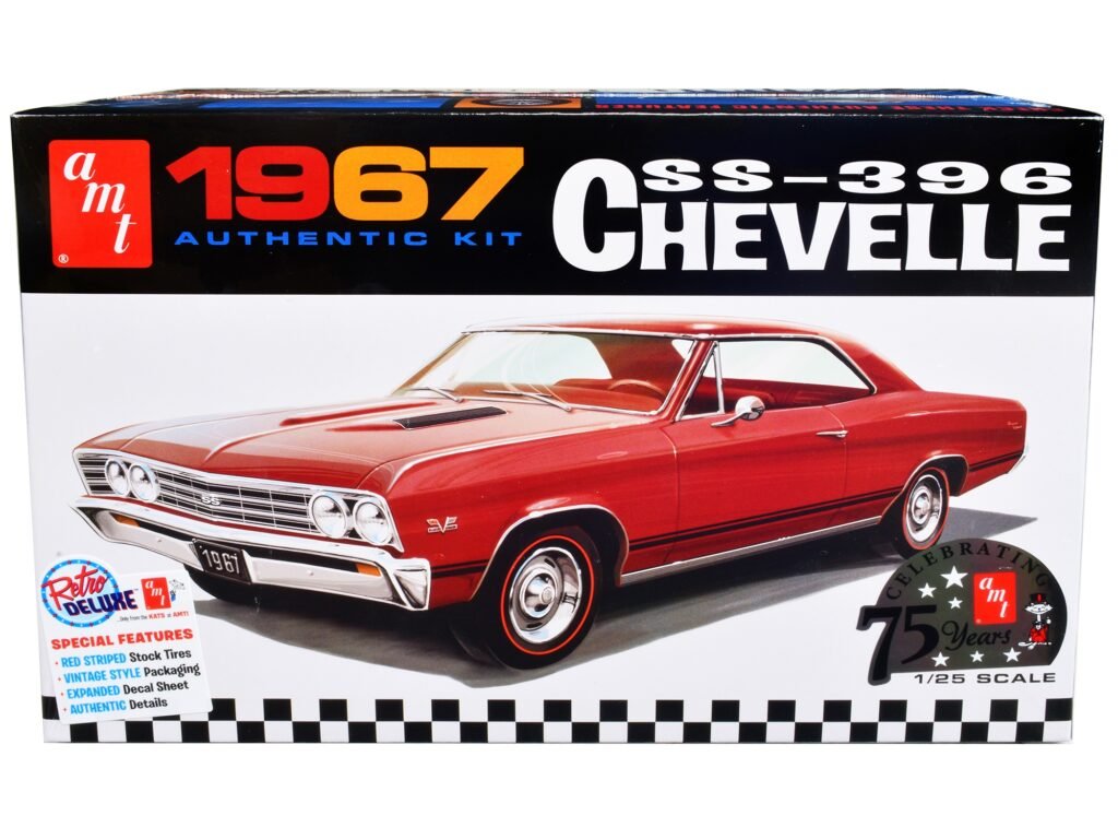 Skill 2 Model Kit 1967 Chevrolet Chevelle SS 396 “AMT Celebrating 75 Years” 1/25 Scale Model by AMT