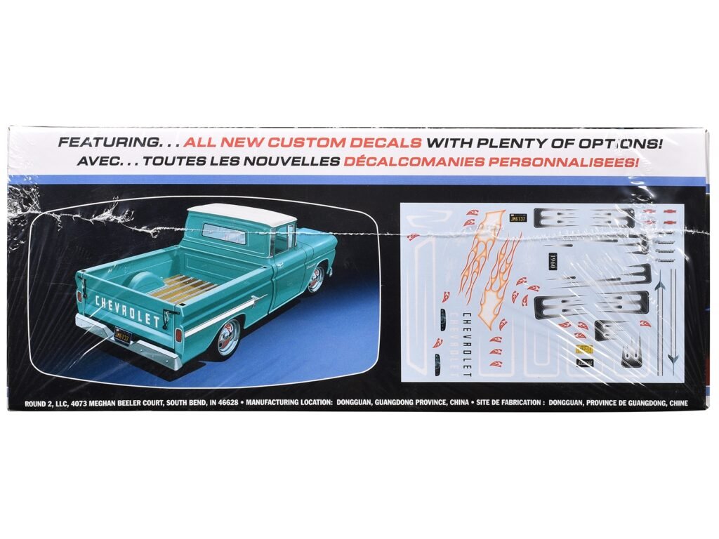 Skill 2 Model Kit 1960 Chevrolet Apache Pickup Truck “Kustom Kruisers” 1/25 Scale Model by AMT