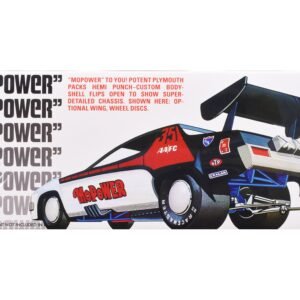Skill 2 Model Kit Plymouth Funny Car "Mopower" 1/25 Scale Model by AMT
