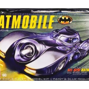 Skill 2 Model Kit Batmobile with Seated Batman Figure "Batman" (1989) Movie 1/25 Scale Model by AMT