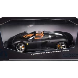 Ferrari Daytona SP3 Carbon Fiber "Carbon Series - Bburago 50th Anniversary" 1/18 Diecast Model Car by Bburago