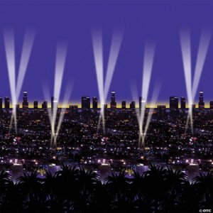 Skyline starry night backdrop