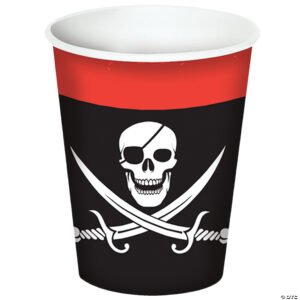 Pirate beverage cups 9oz