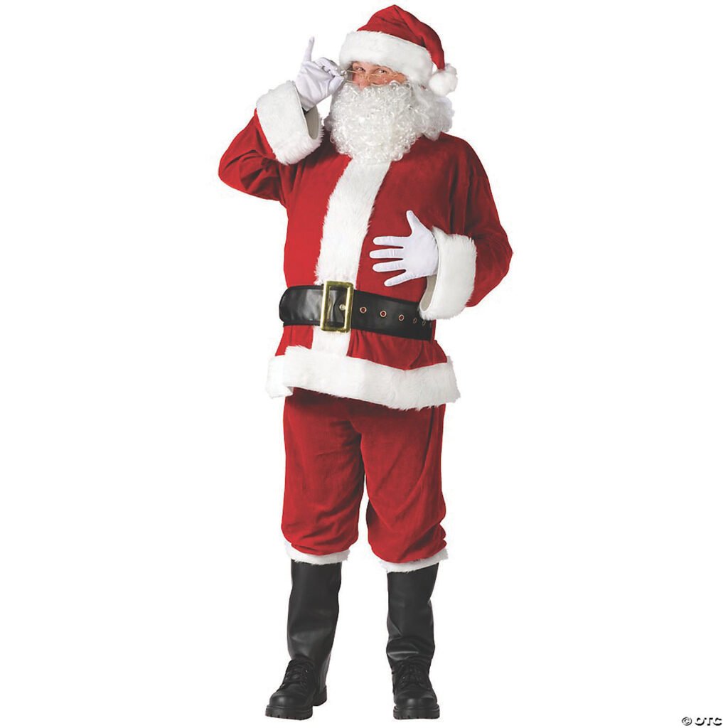 Santa suit complet velour plus