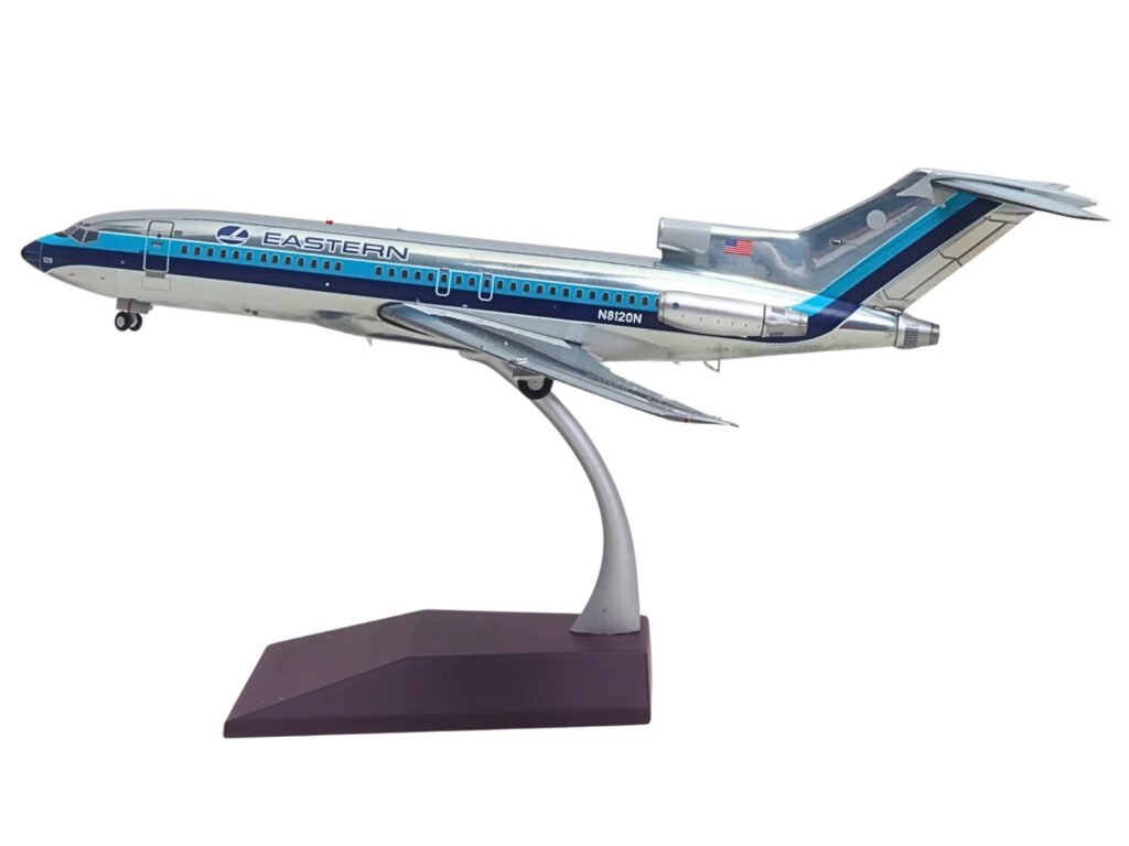 Boeing 727-100 Commercial Aircraft “Eastern Air Lines” (N8120N) Silver with Blue Stripes “Gemini 200” Series 1/200 Diecast Model Airplane by GeminiJets